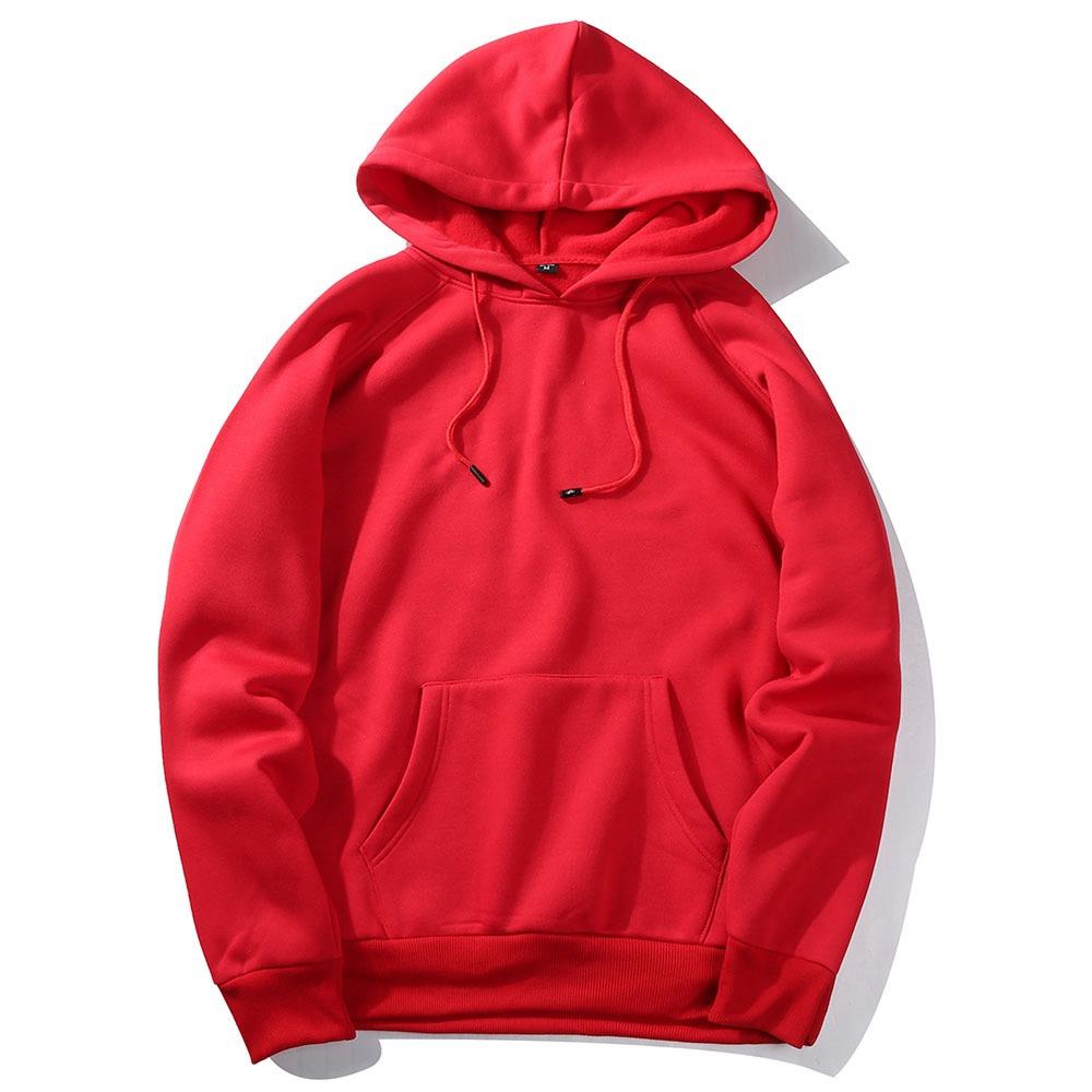 red cotton hoodie