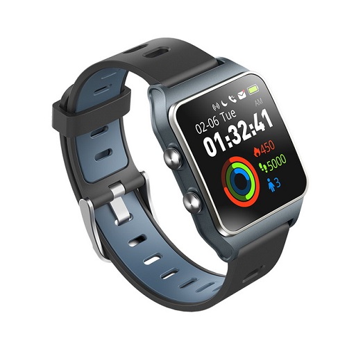 Makibes BR3 Smart Watch 1.3 Inch GPS integrato Monitor battito cardiaco  grigio