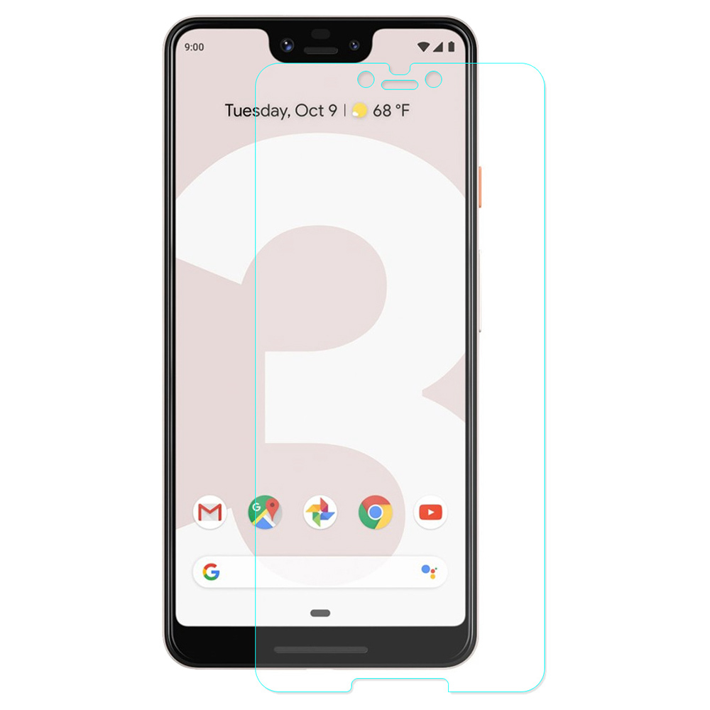 

Hat-Prince Tempered Glass Film for Google Pixel 3 XL Explosion-proof Screen Protector - Transparent