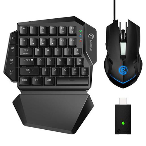 GameSir VX E-sports AimSwitch Wireless Gaming 2.4G Keyboard Mouse Combo For PS4 / PS3 / Switch / Xbox One / PC - Black