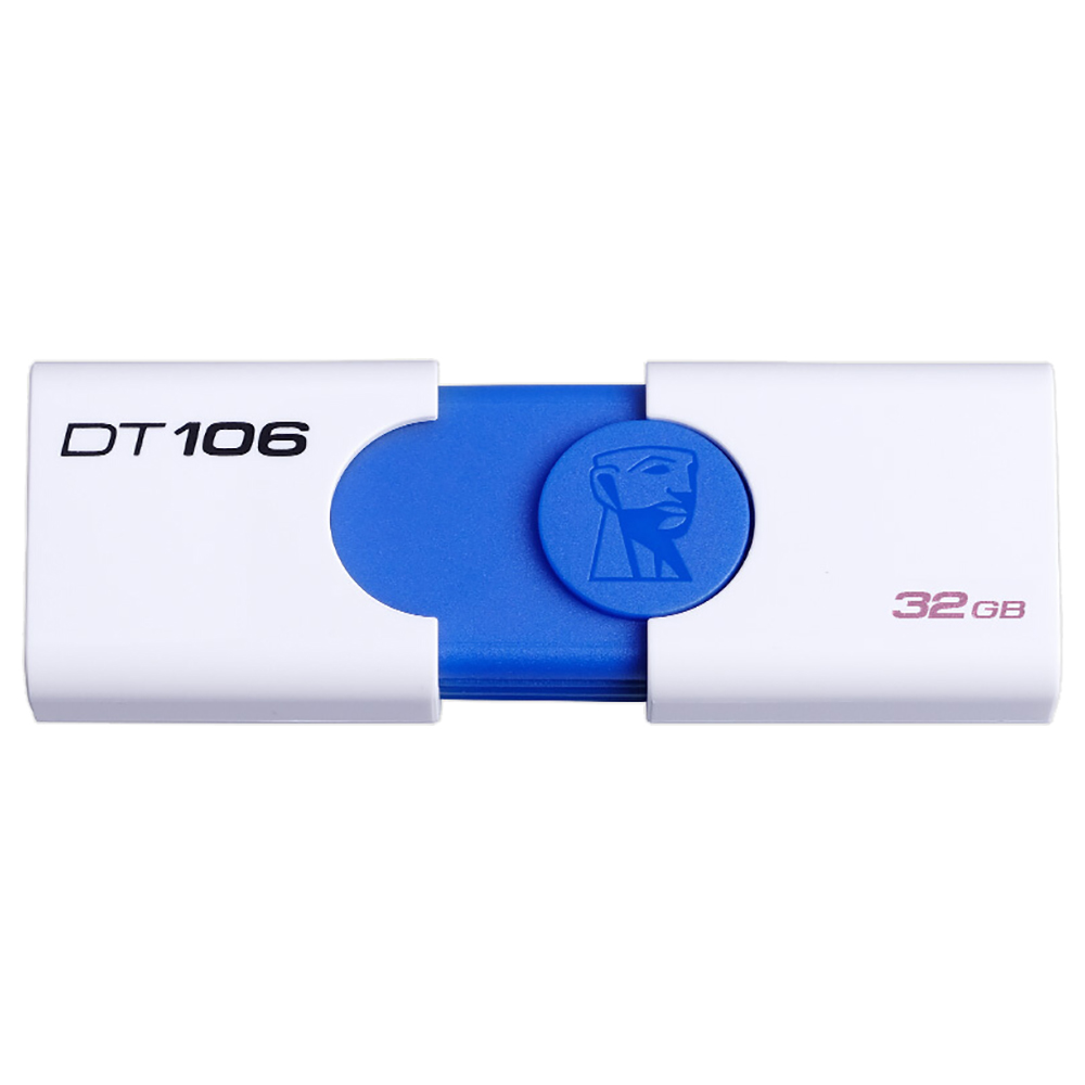 

Kingston DT106 16GB USB Flash Drive USB3.1 Interface Read Speed 100MB/s - White + Blue