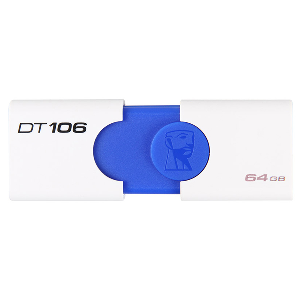 

Kingston DT106 64GB USB Flash Drive USB3.1 Interface Read Speed 100MB/s - White + Blue