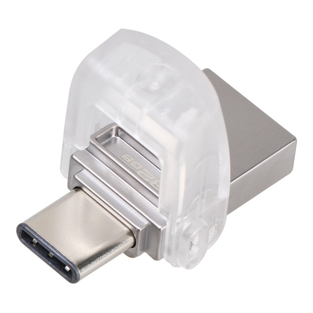 

Kingston DTDUO3C 32GB USB Flash Drive Data Traveler MicroDuo 3C USB3.1 To Type-C Read Speed 100MB/s - Silver