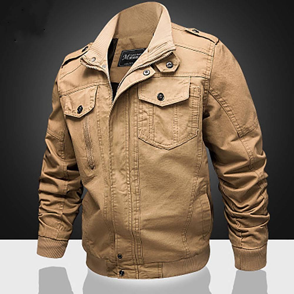 Autumn Men's Jackets Casual Coats Solid Color Mens Brand Clothing Stand Collar Male Bomber Jackets