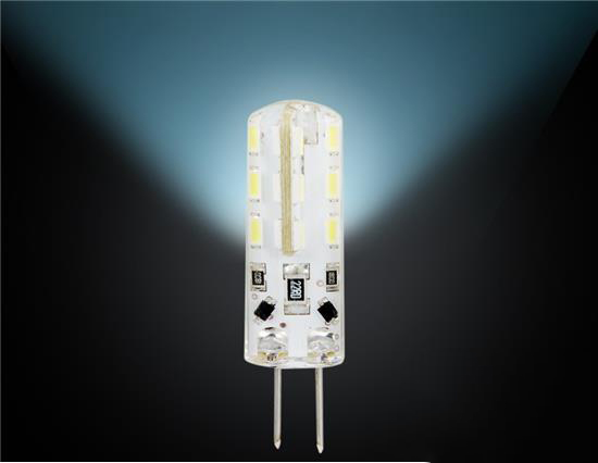 

G4-3014-24L-12V G4 2W 24 x 3014 SMD Cold White LED Corn Bulb