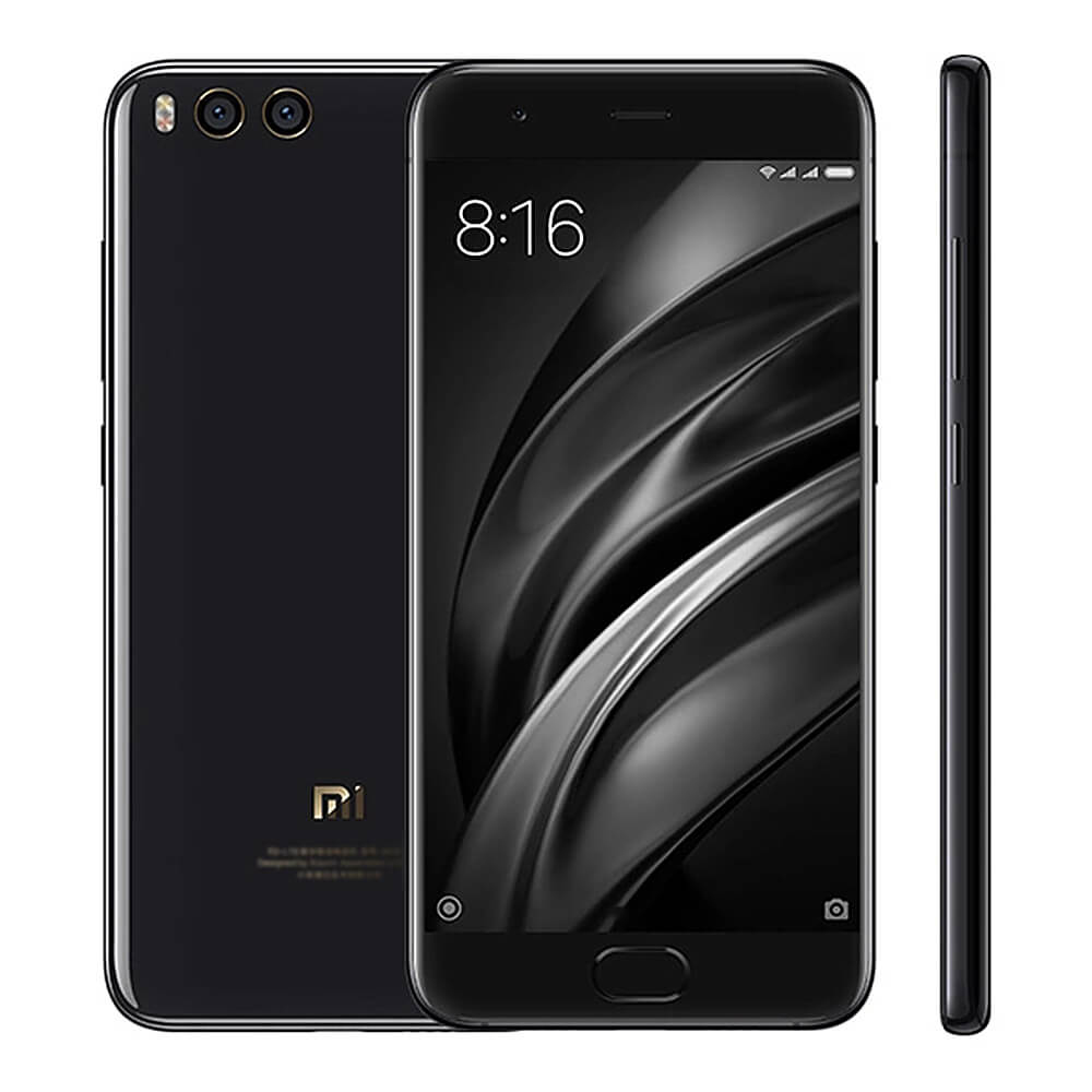 Xiaomi Mi6 5.15 Inch 4G LTE Smartphone 6GB 128GB Snapdragon 835 12.0MP Cam Android 7.1 NFC Dual Rear Cam Four-sided Curved 3D Ceramic Body Global ROM - Black