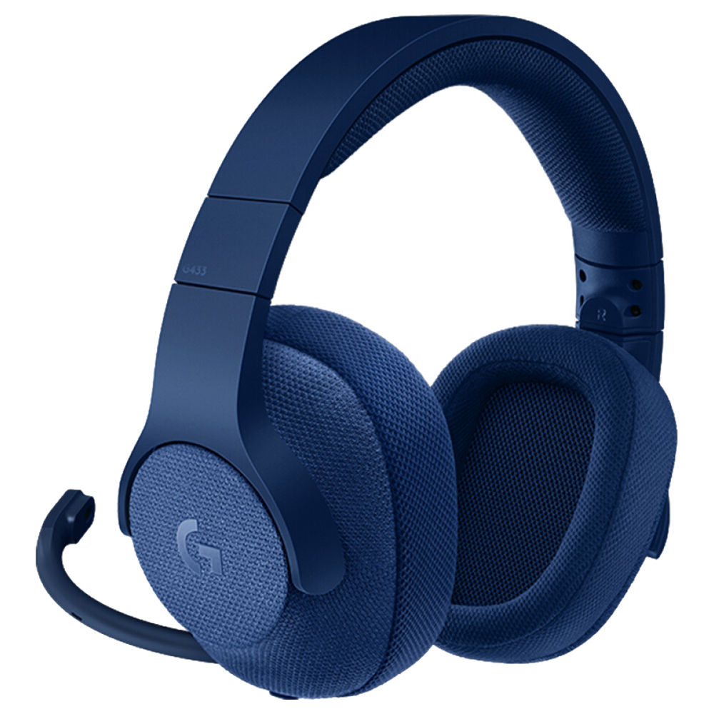

Logitech G433 Gaming Headset Wired 7.1 Surround Sound Channel - Blue