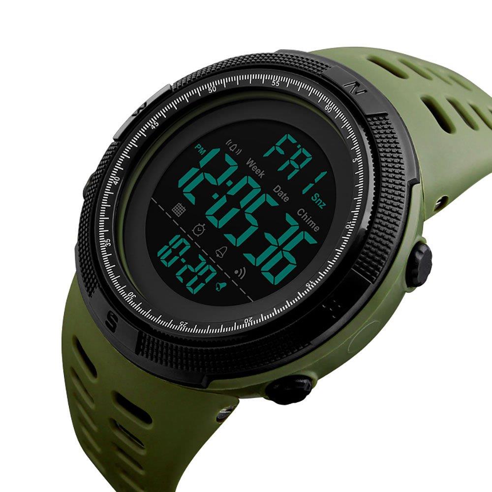 SKMEI 1251 Men Sports Wristwatch Army Green