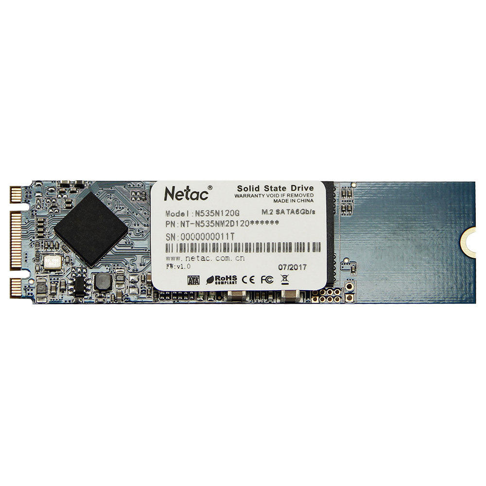 

Netac N535N 120GB SSD M.2 2280 SATA 6Gb/s Interface Solid State Drive Reading Speed 420MB/s - Marble Blue