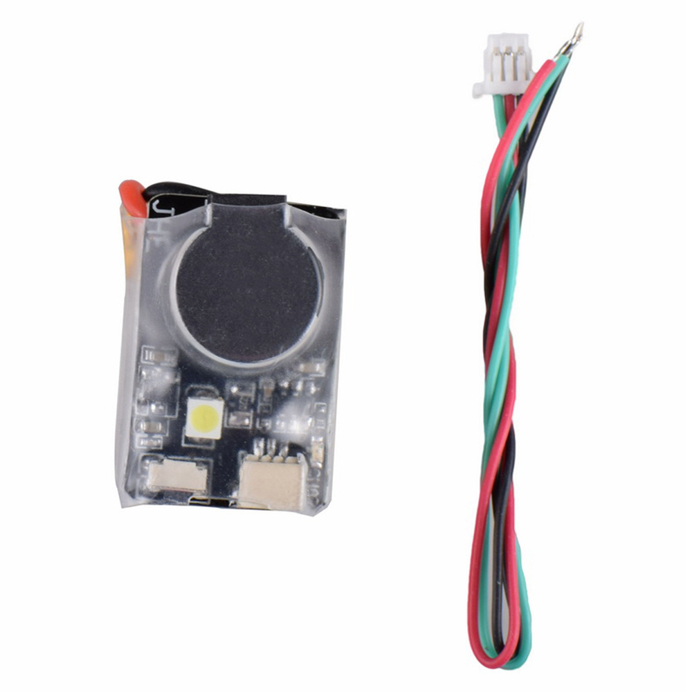 

JHE42B Finder Buzzer Tracker 110DBI Built-in Battery with LED Light for FPV Racing Drone F3 F4 F7 Flight Controller