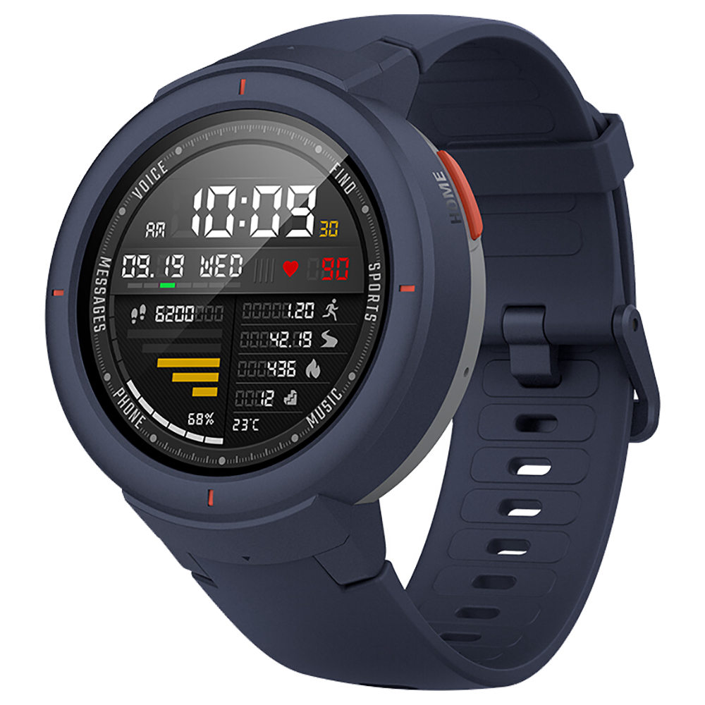 

Huami AMAZFIT Verge 3 Smart Watch Ask Alexa 1.3 Inch AMOLED Screen Heart Rate Monitor 11 Sports Modes IP68 Waterproof Global ROM - Blue