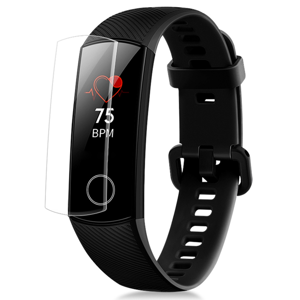 

Full Coverage Explosion-proof TPU Screen Protector Film For Huawei Honor Band 4 Smart Bracelet - Transparent