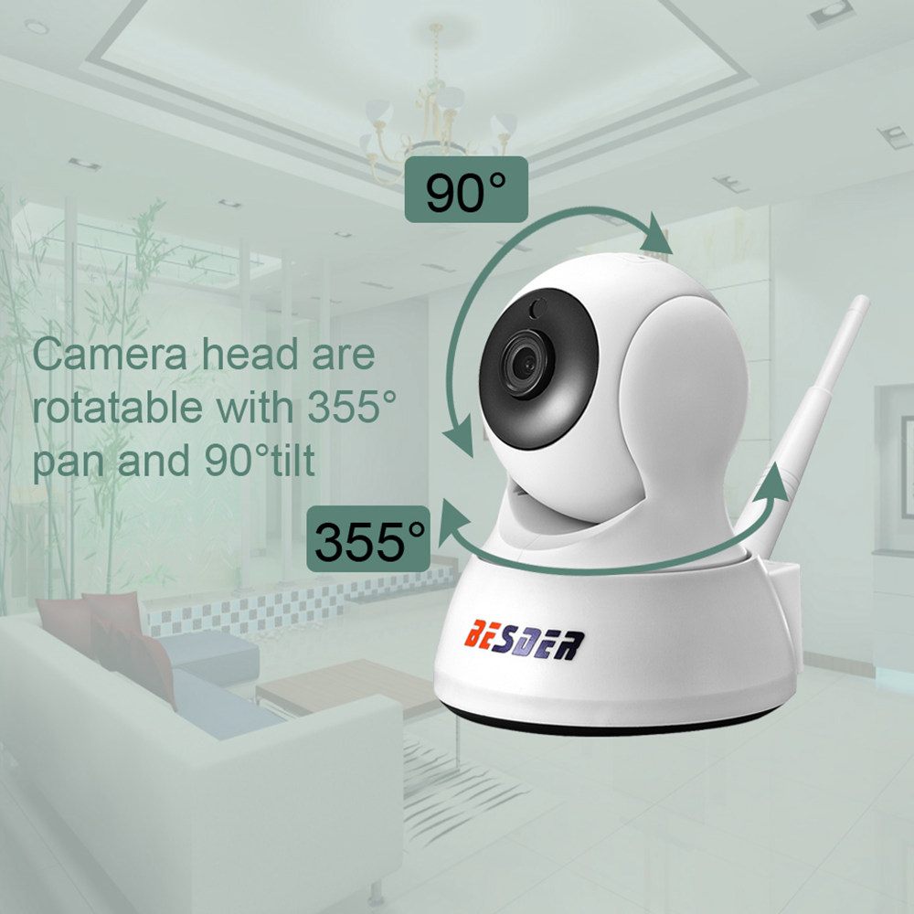 BESDER BES-N703F HD 720P Wifi IP Camera White EU Plug