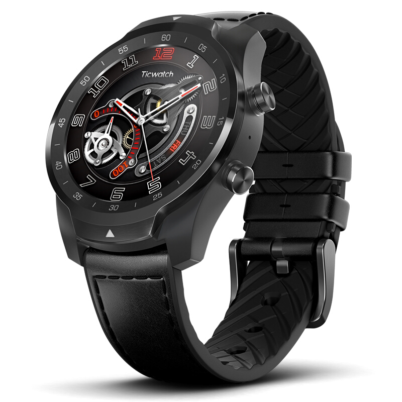 Ticwatch PRO Smart Watch 1.4 Inch OLEDLED Double Screens Black