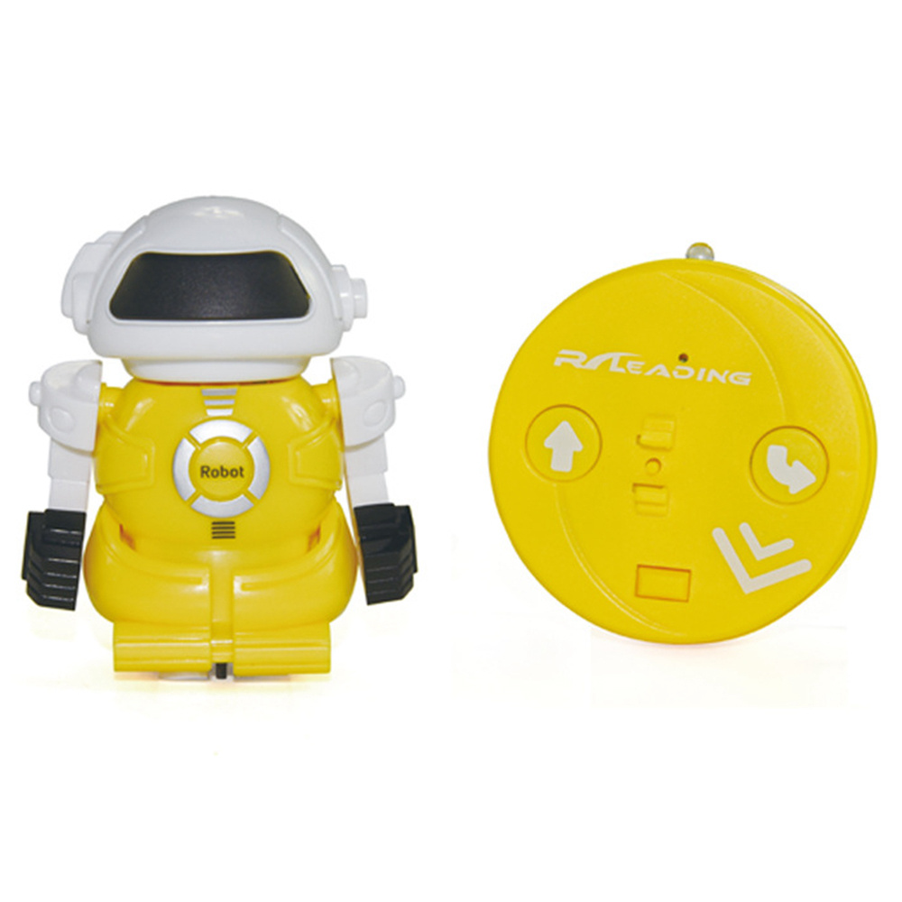 

Coke Can Mini 2CH Infrared Remote Control RC Robot Kids Gift - Yellow