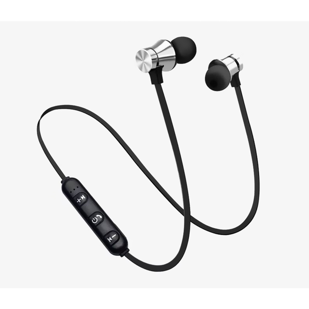Magnetic In Ear Bluetooth Headset Silver