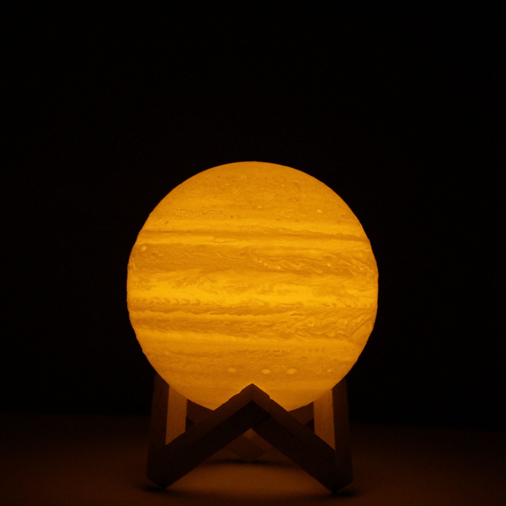 Geekbes 3D LED Jupiter Light White