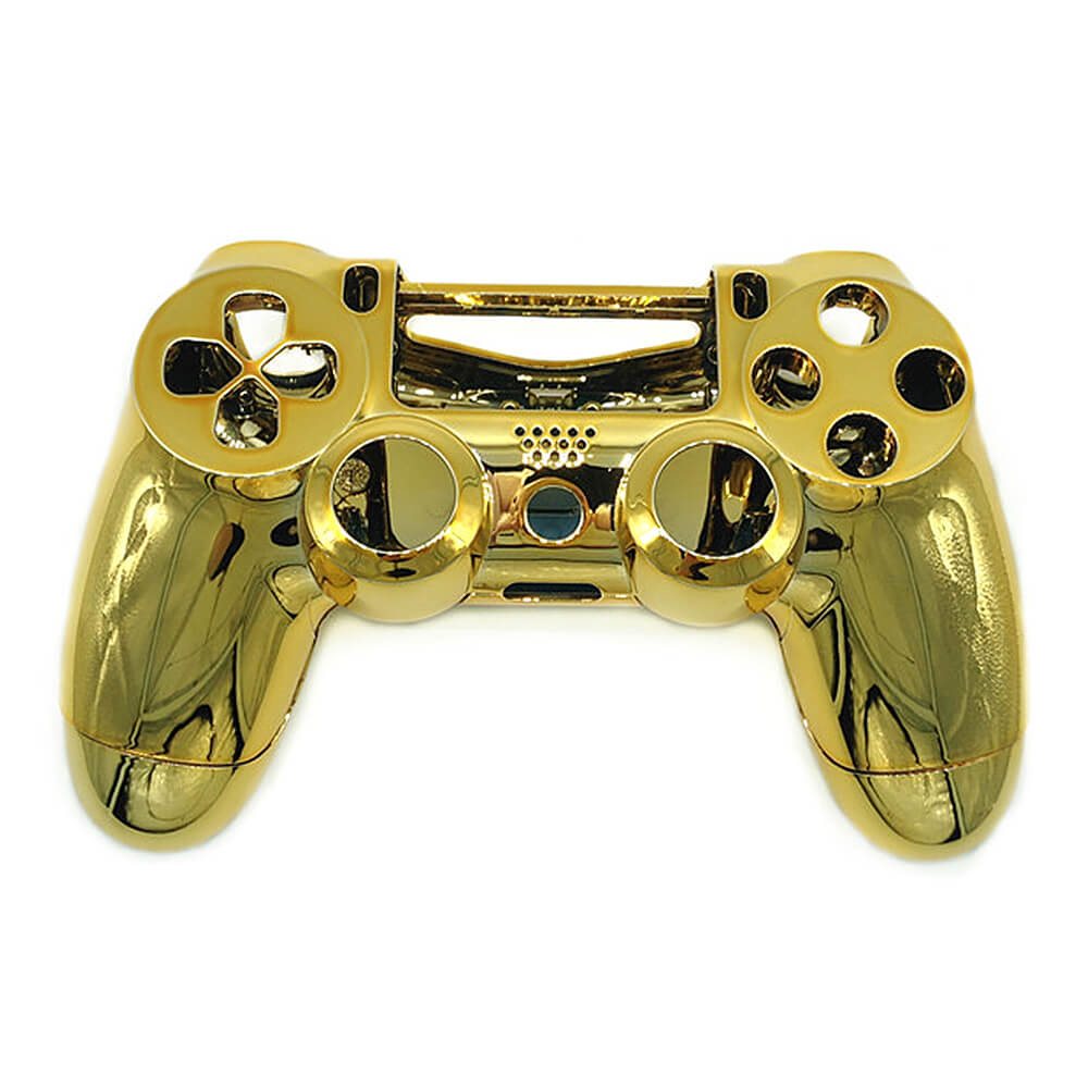 Plating Hosing Case Shell Cover for PS4 Game Controller Gold