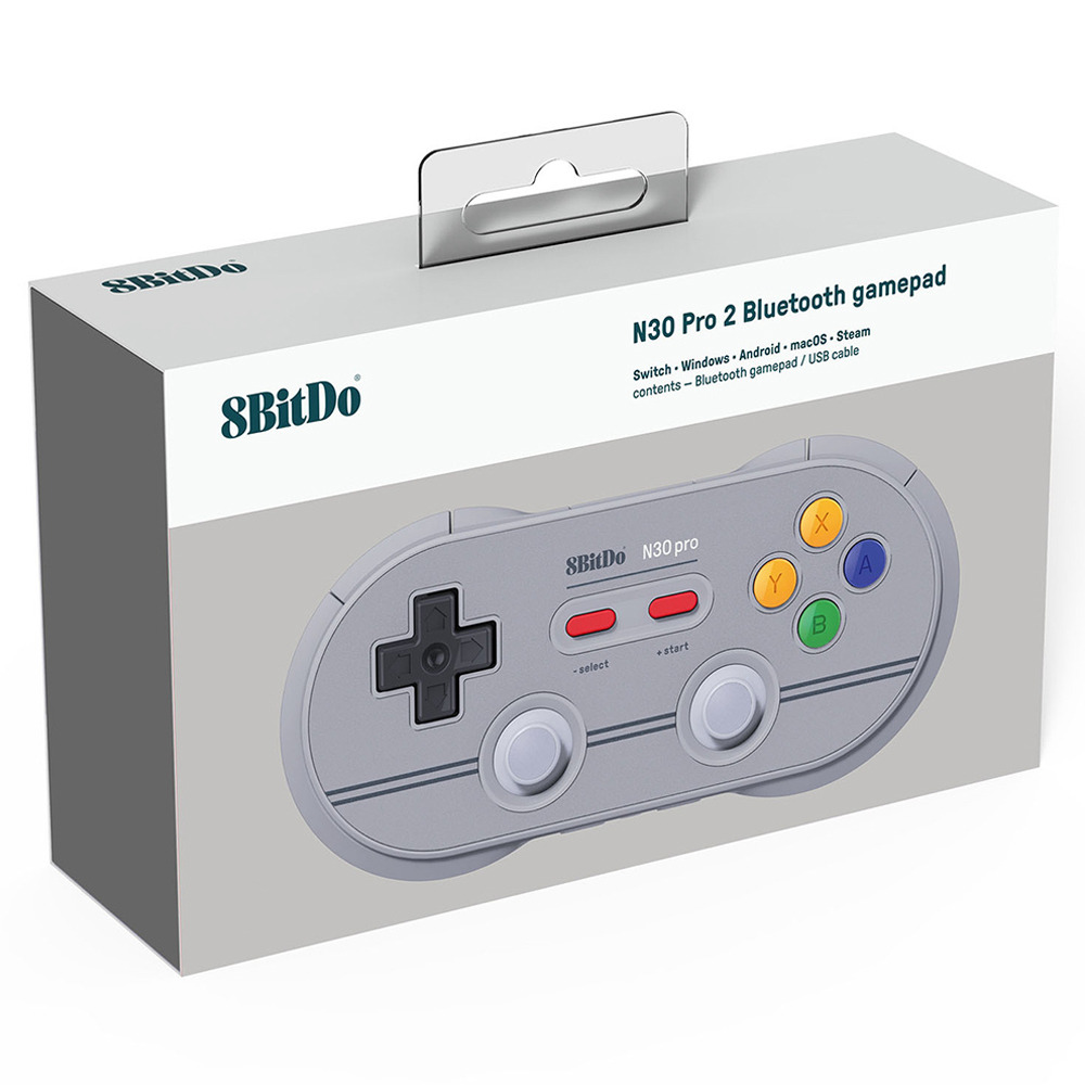 8Bitdo N30 Pro 2 Wireless Bluetooth Gamepad Black Grey