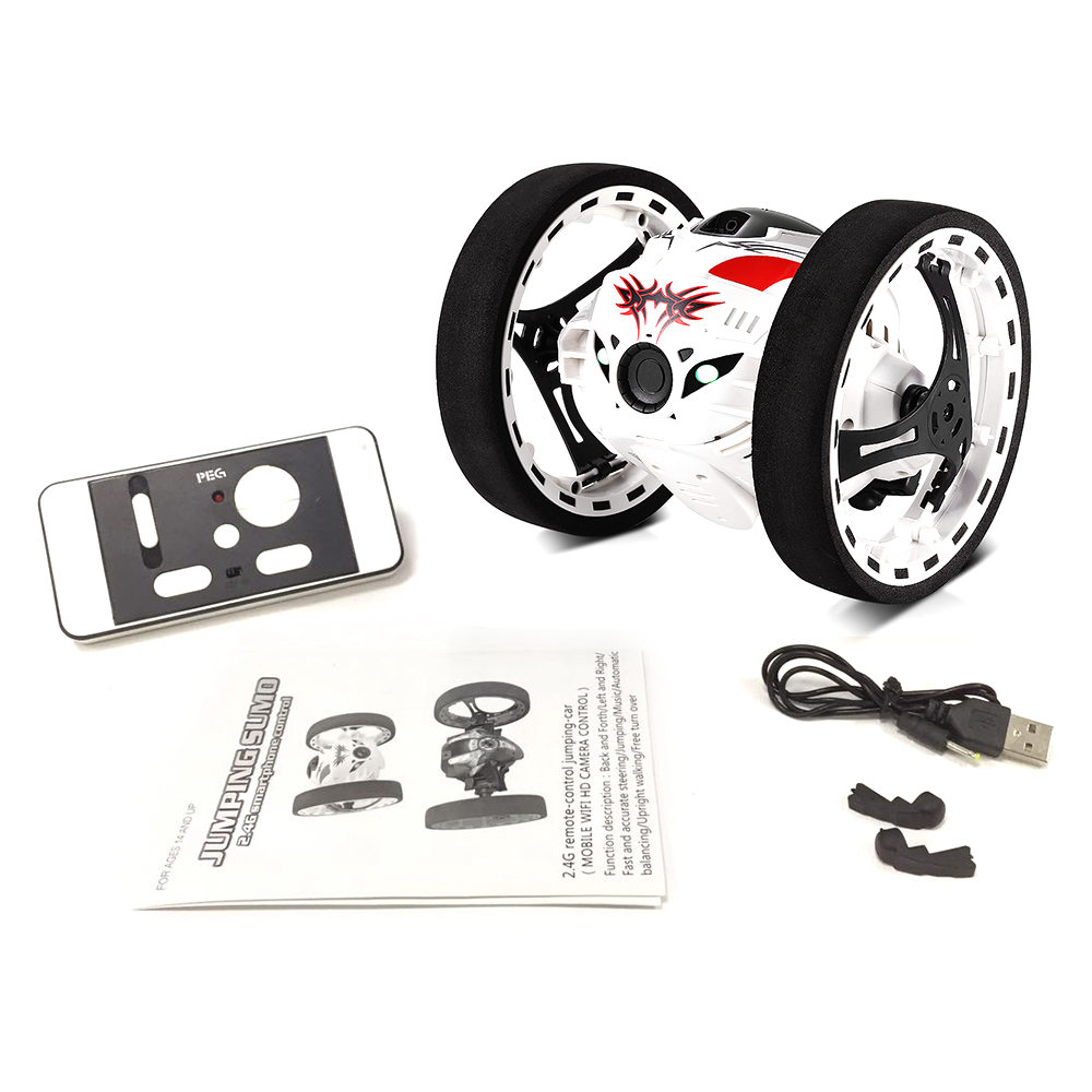 PEG-88 Jumping SUMO 2.4G Smart Bounce RC Car White