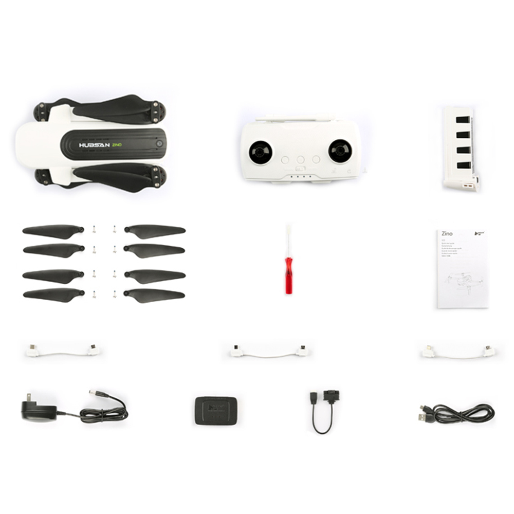 Hubsan H117S Zino WIFI FPV Foldable RC Drone RTF White