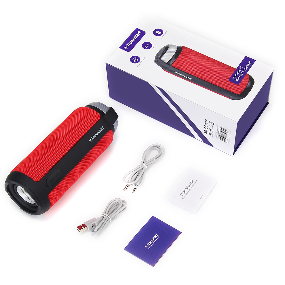 Tronsmart Element T6 25W Portable Bluetooth Speaker Red