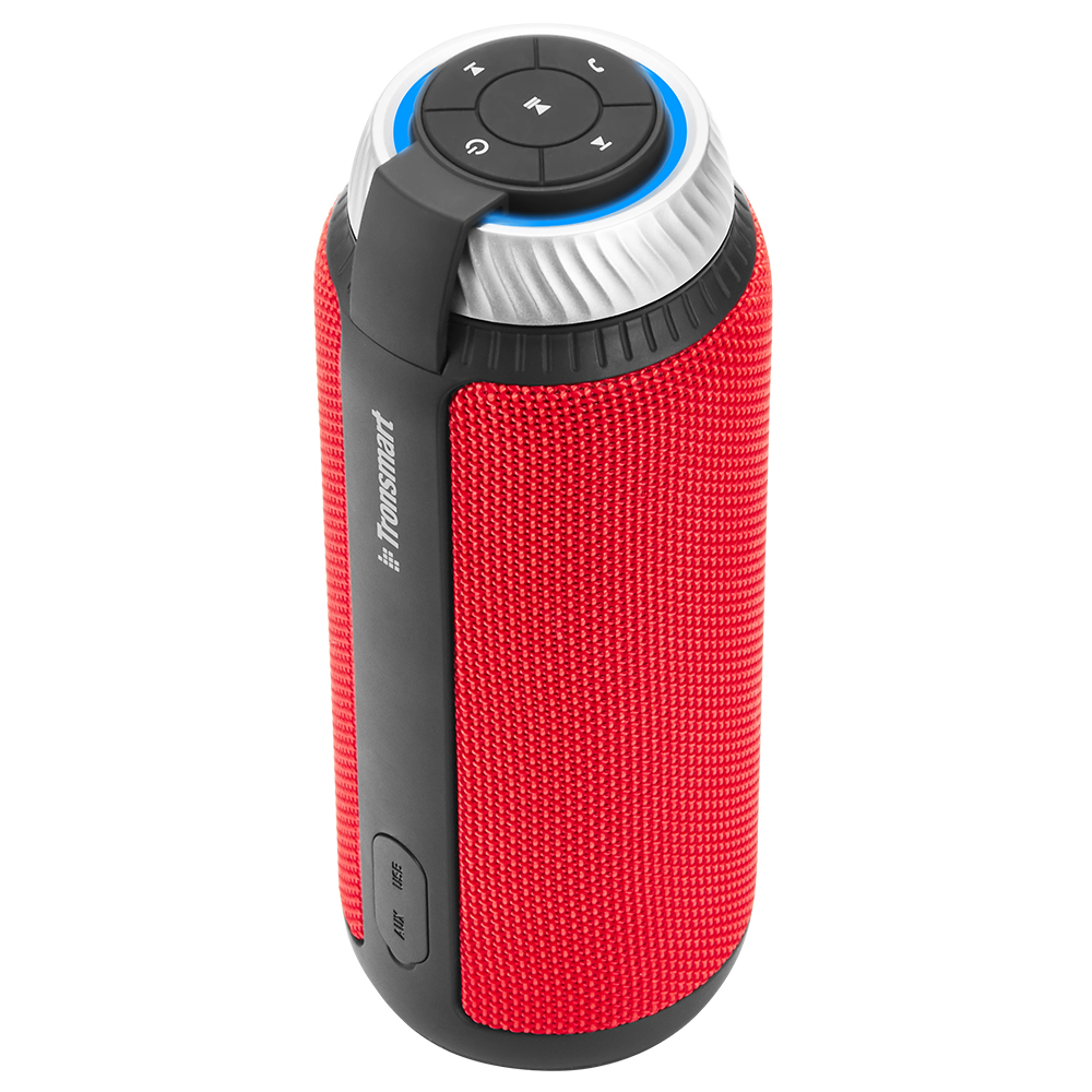 

Tronsmart Element T6 25W Portable Bluetooth Speaker with 360 Degree Stereo Sound and Built-in Microphone - Red