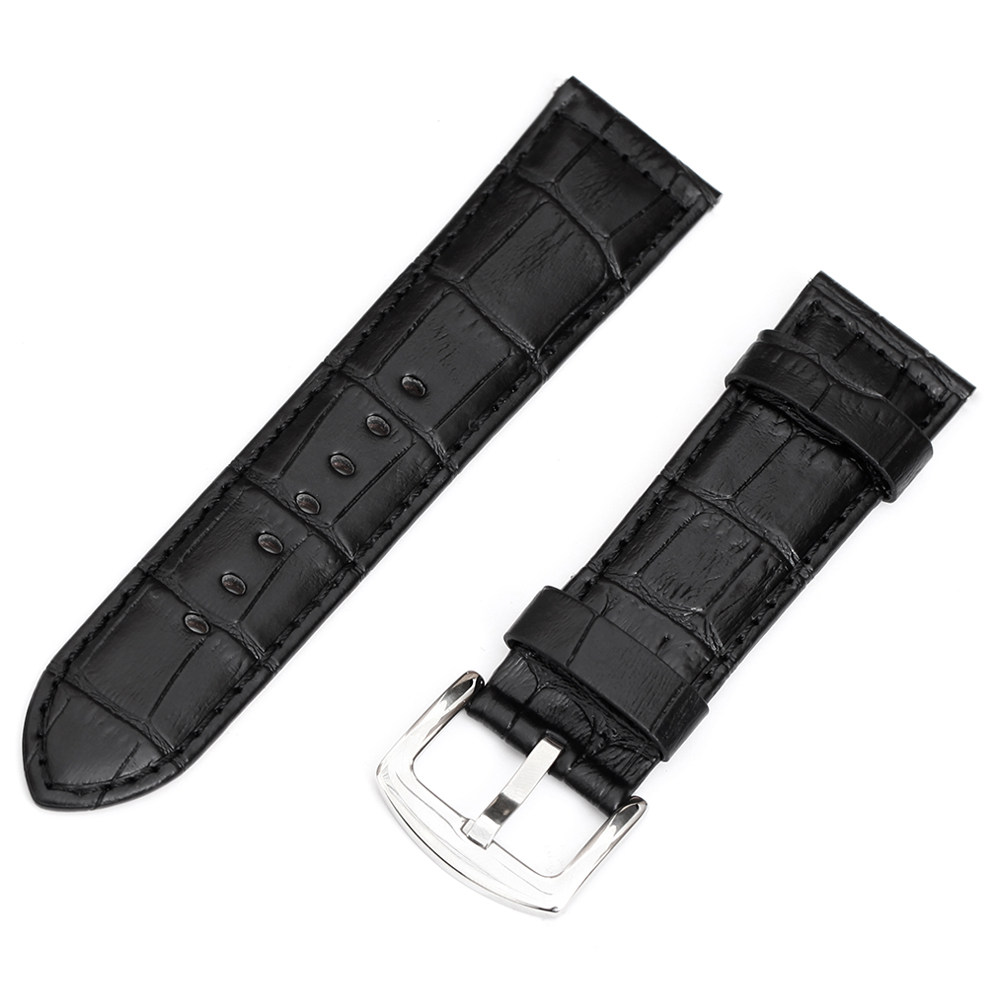 

Replacement Leather Watch Band Strap For Kospet Hope Lite 4G Smartwatch Phone - Black