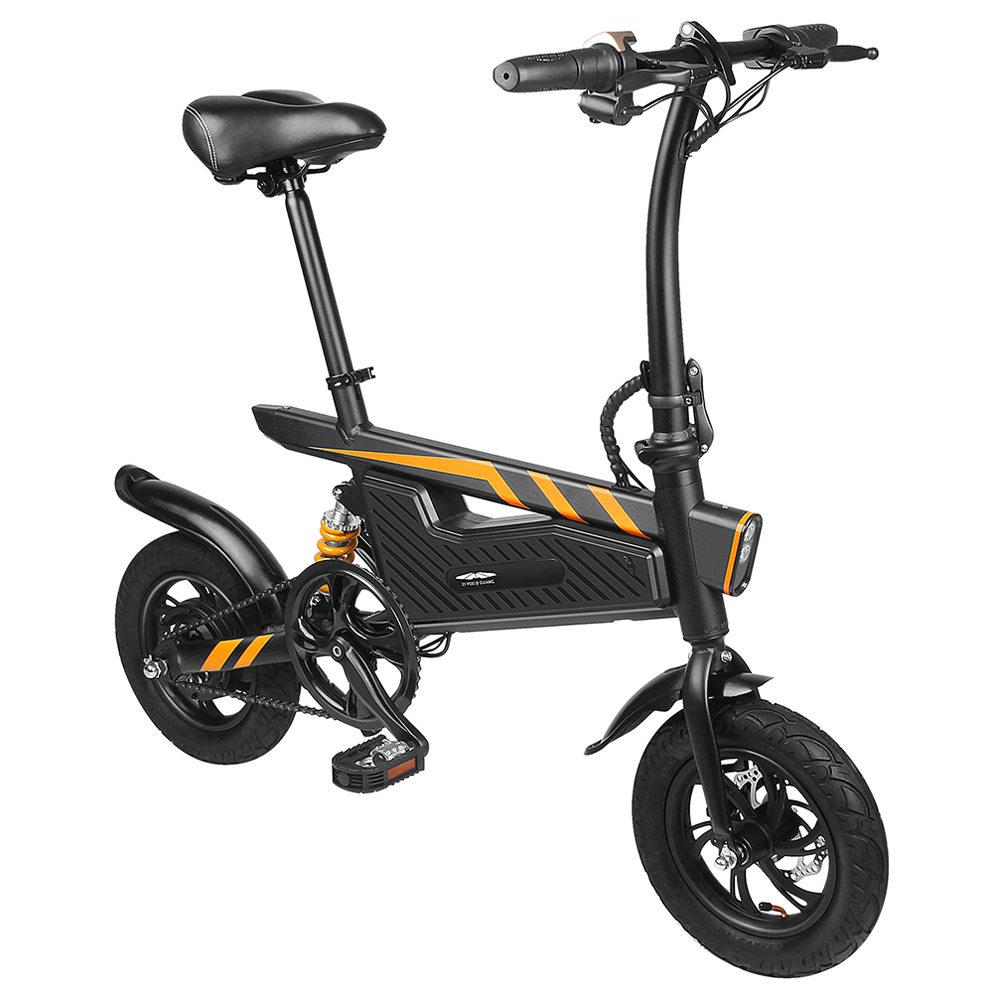 FreeAurora T18 ZiYouJiGuang Folding Smart Electric Moped Bike Black