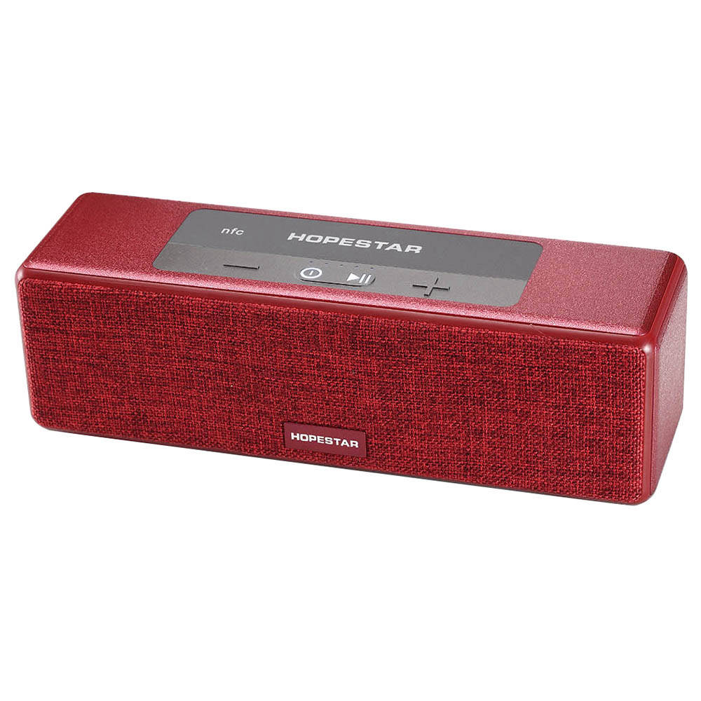 

HOPESTAR A5 Wireless Bluetooth Speaker Power Bank Built-in NFC Support TF Card - Red