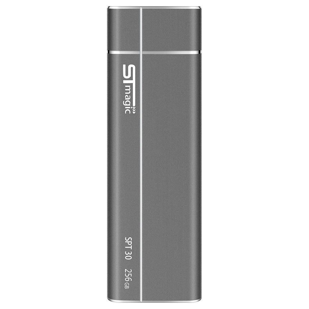 

STmagic SPT30 256G Mini Portable M.2 SSD USB3.1 To Type-C Solid State Drive Read Speed 480MB/s - Gray