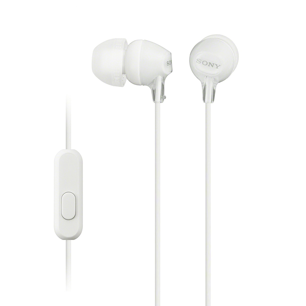 

Sony MDR EX15AP In-ear Wired Earphones with Microphone and Line Control - White