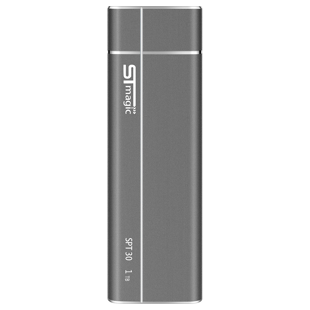 

STmagic SPT30 1TB Mini Portable M.2 SSD USB3.1 To Type-C Solid State Drive Read Speed 480MB/s - Gray