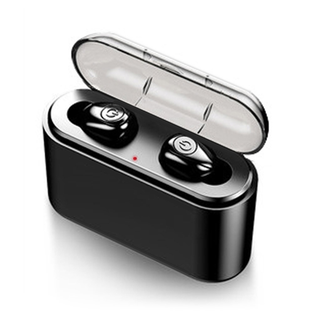 

X8 TWS Bluetooth 5.0 Earbuds 2200mAh Support Charging for Phones About 5 Hours Working Time Noise Reduction - Black