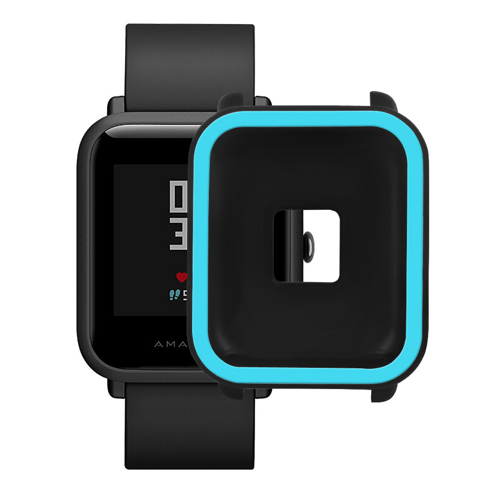 

Silicone Anti-cracking Protective Cover Case For Huami Amazfit Bip Smart Watch - Blue