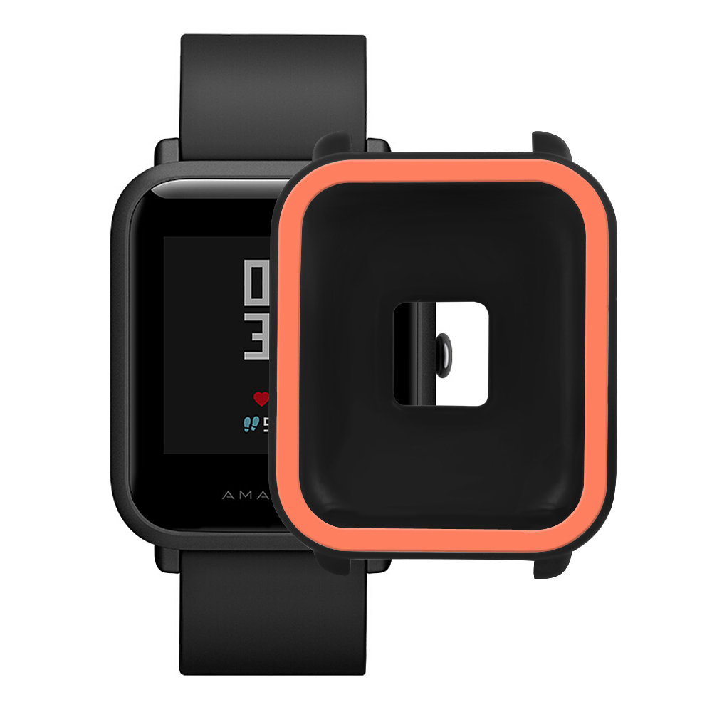 

Silicone Anti-cracking Protective Cover Case For Huami Amazfit Bip Smart Watch - Orange
