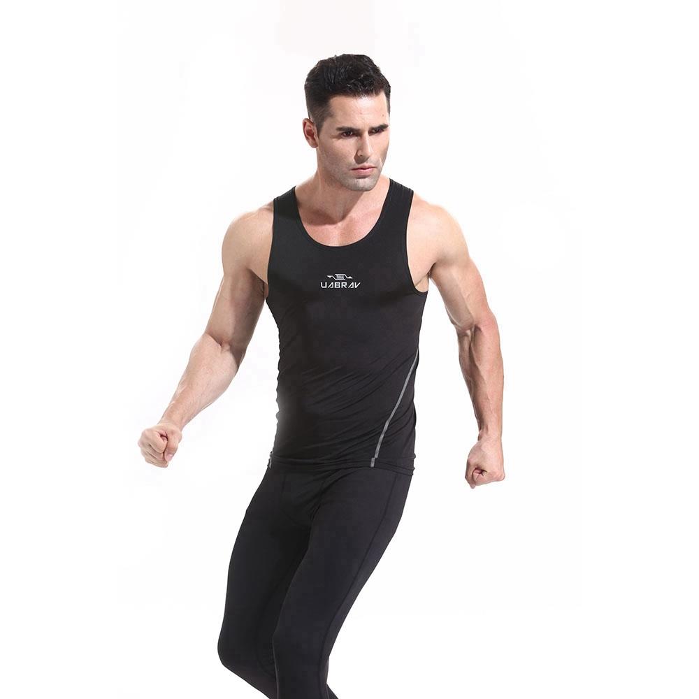 AK01 Men Sports Running Sleeveless Tops Size XL Black