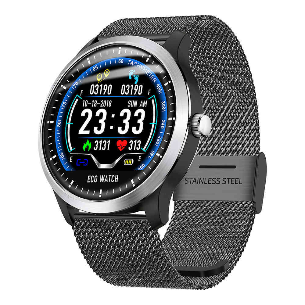 Makibes BR4 Smart Watch 1.22 Inch TFT Screen Black