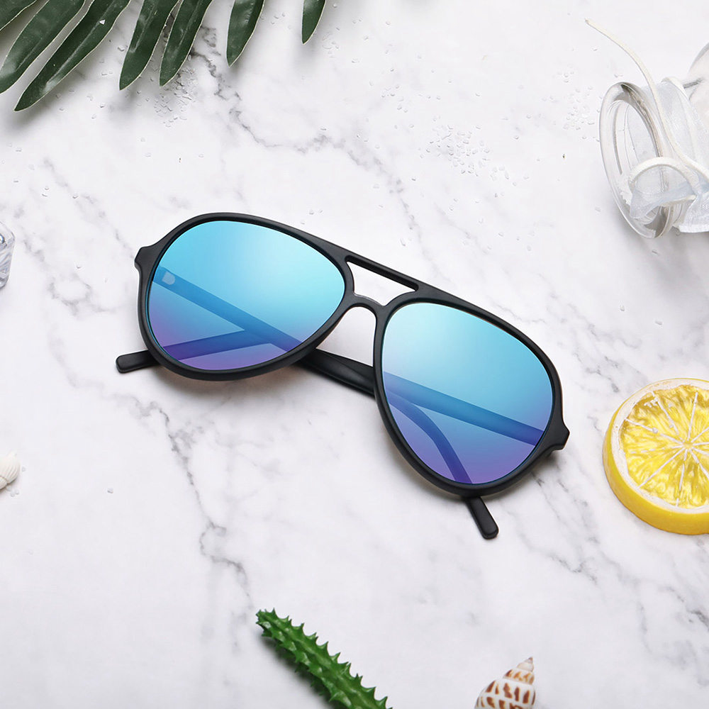 Xiaomi Youpin TS Ice Blue Aviator Sunglasses Black