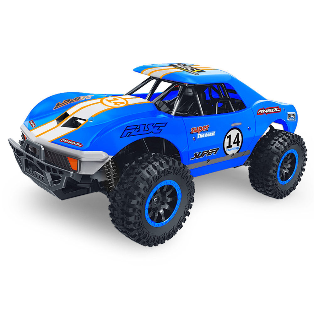 

Flytec SL-150A 1/14 2WD 2.4G Muscle Semi-high Speed Off-road RC Car RTR - Blue