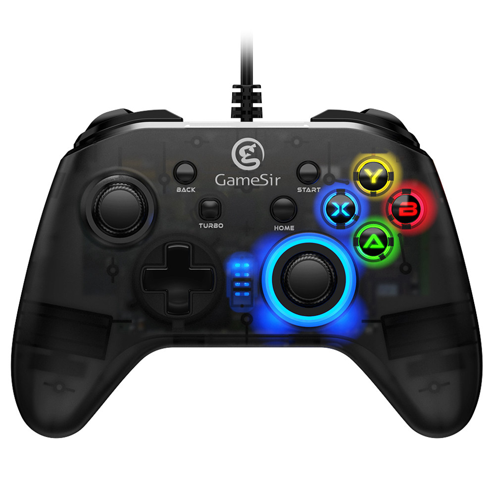 Gamesir T4W Wired Turbo Gamepad na Playstation PC Steam na Windows (7 / 8 / 10) Android TV BOX - Czarny