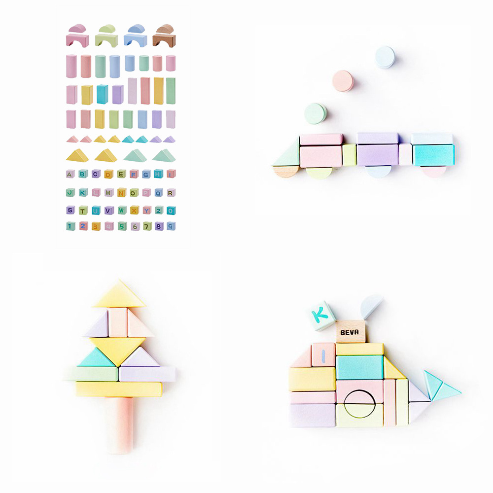 

Xiaomi Beva 80PCS Building Blocks Wooden Puzzle Toy - Colorful