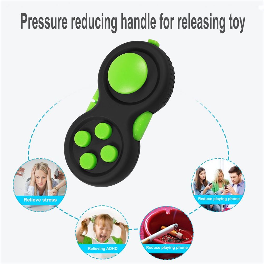 Универсальный спиннер с ручным хвостовиком ADHD Игрушка для снятия стресса с аутизмом - зеленый