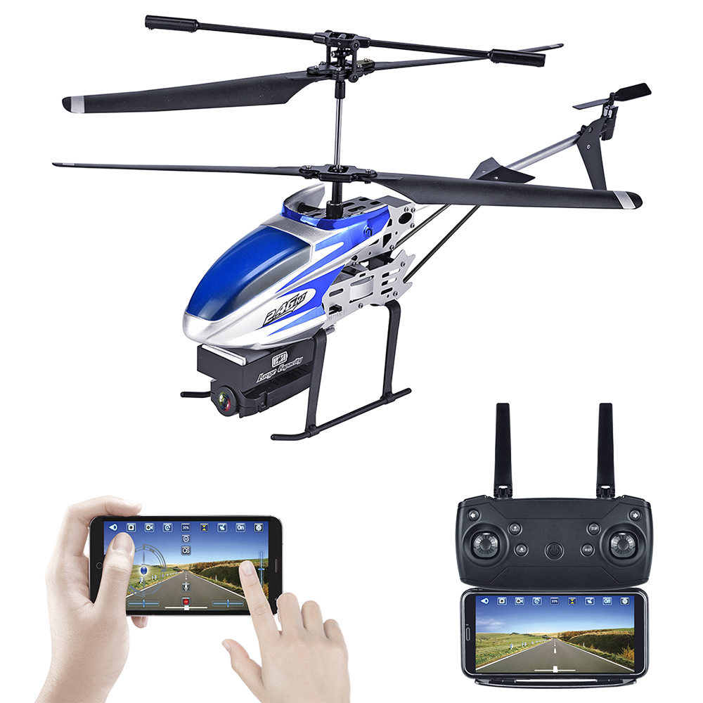 

KY808W 1080P WiFi 2.4G 4CH 6-Axis FPV RC Helicopter Altitude Hold Mode RTF - Blue