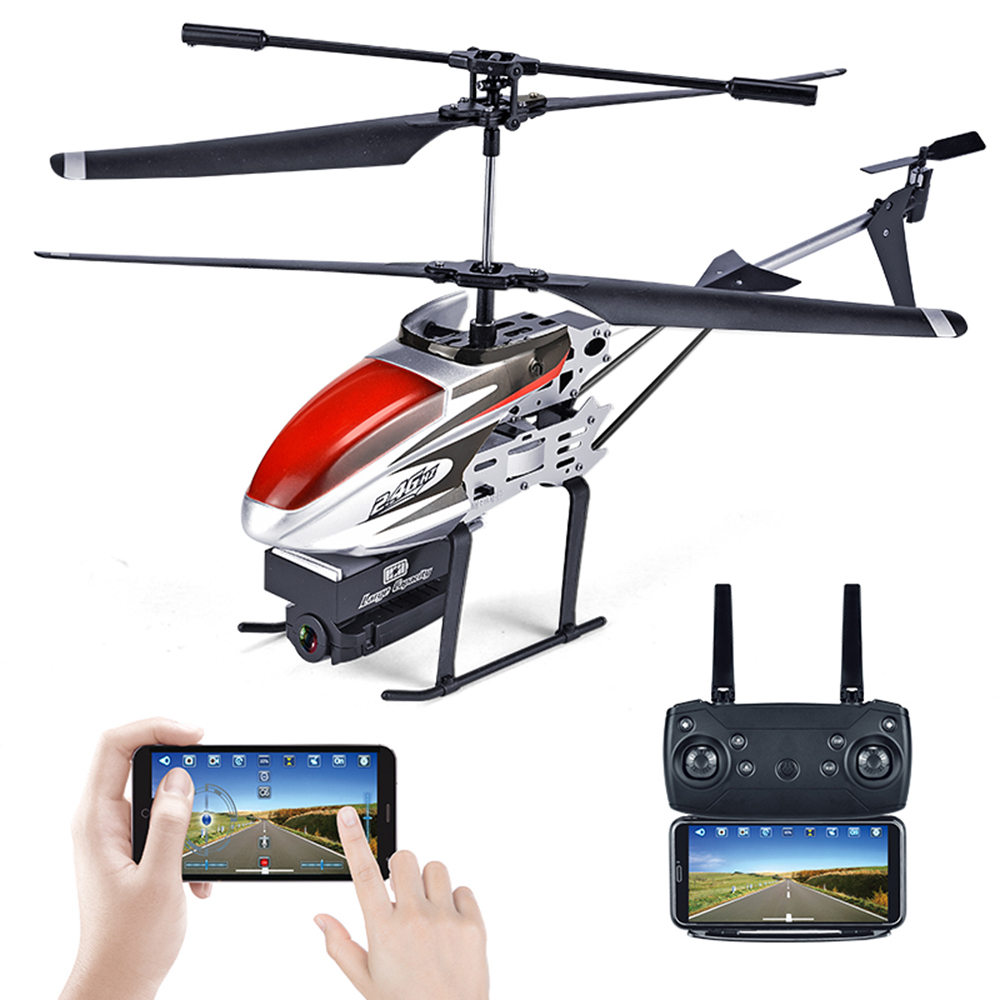 

KY808W 1080P WiFi 2.4G 4CH 6-Axis FPV RC Helicopter Altitude Hold Mode RTF - Red