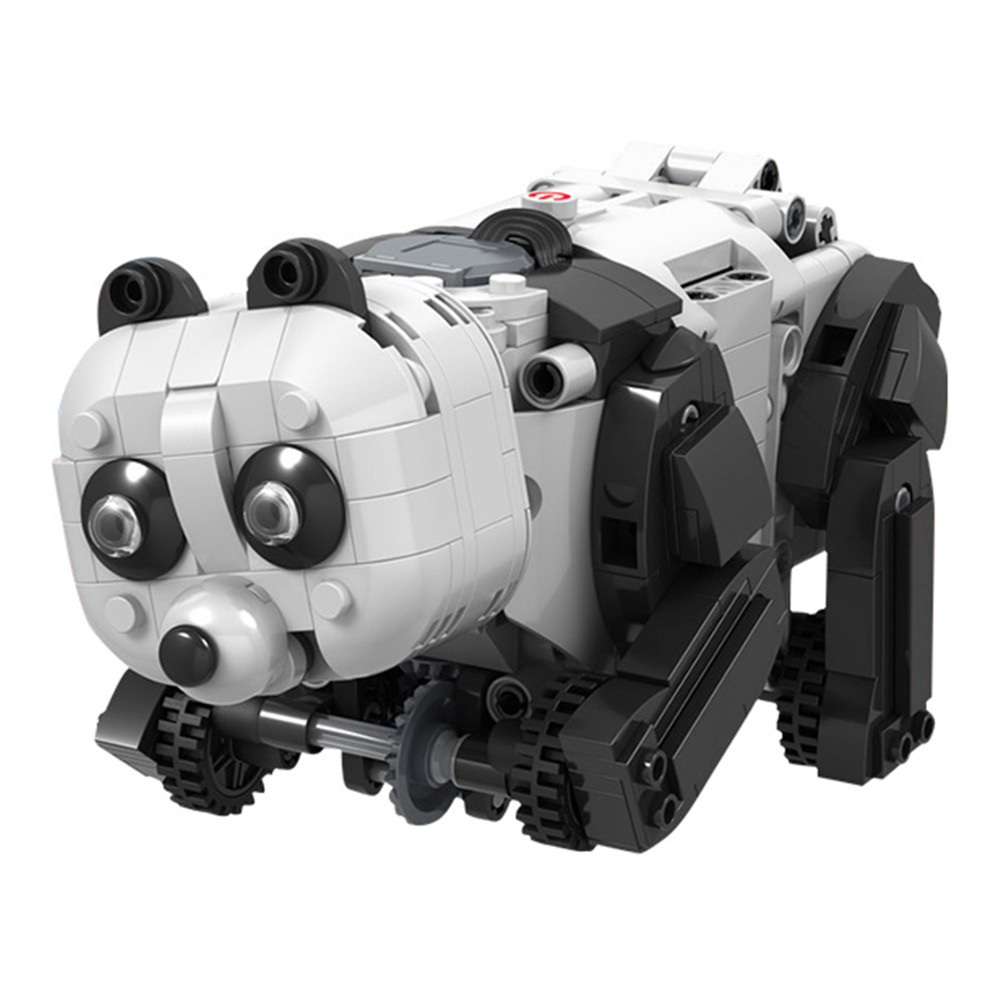 

Mofun 7108 427PCS DIY Electric Panda Building Blocks RC Smart Robot With Automatic Obstacle Avoidance