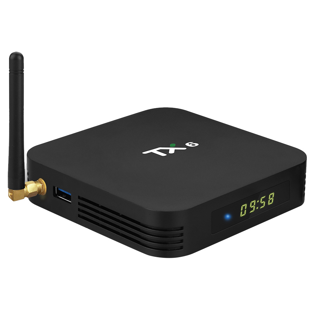 TANIX TX6 Allwinner H6 Android 9.0 4GB / 64GB 6K TV-Box mit LED-Anzeige Dualband WiFi LAN Bluetooth USB3.0