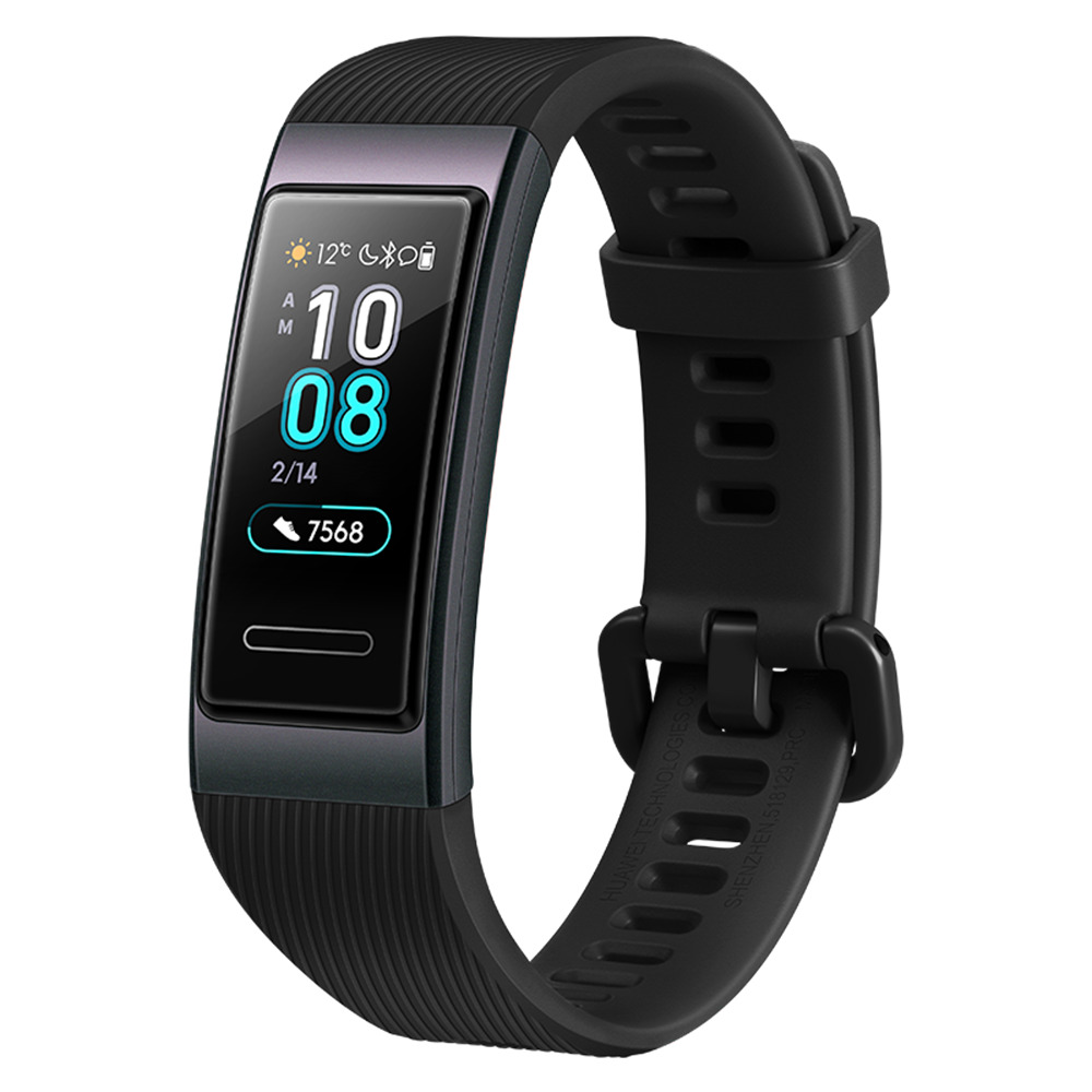 

Huawei Band 3 Smart Bracelet 0.95 Inch AMOLED Screen Heart Rate Sleep Monitor 5ATM Waterproof Multi-sport Modes - Black