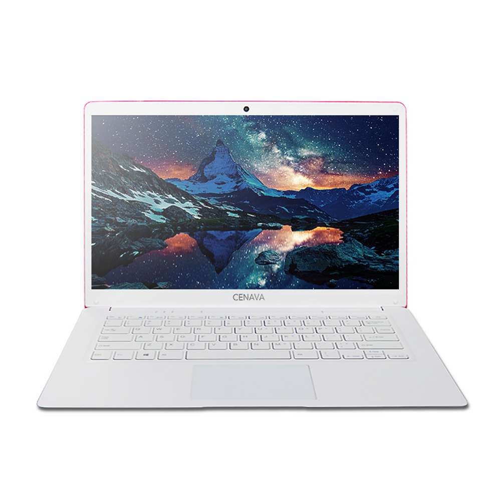 CENAVA F142 Laptop Intel Celeron J3455 Quad Core 14 Inch 6GB RAM 160GB HDD Windows 10 - Pink
