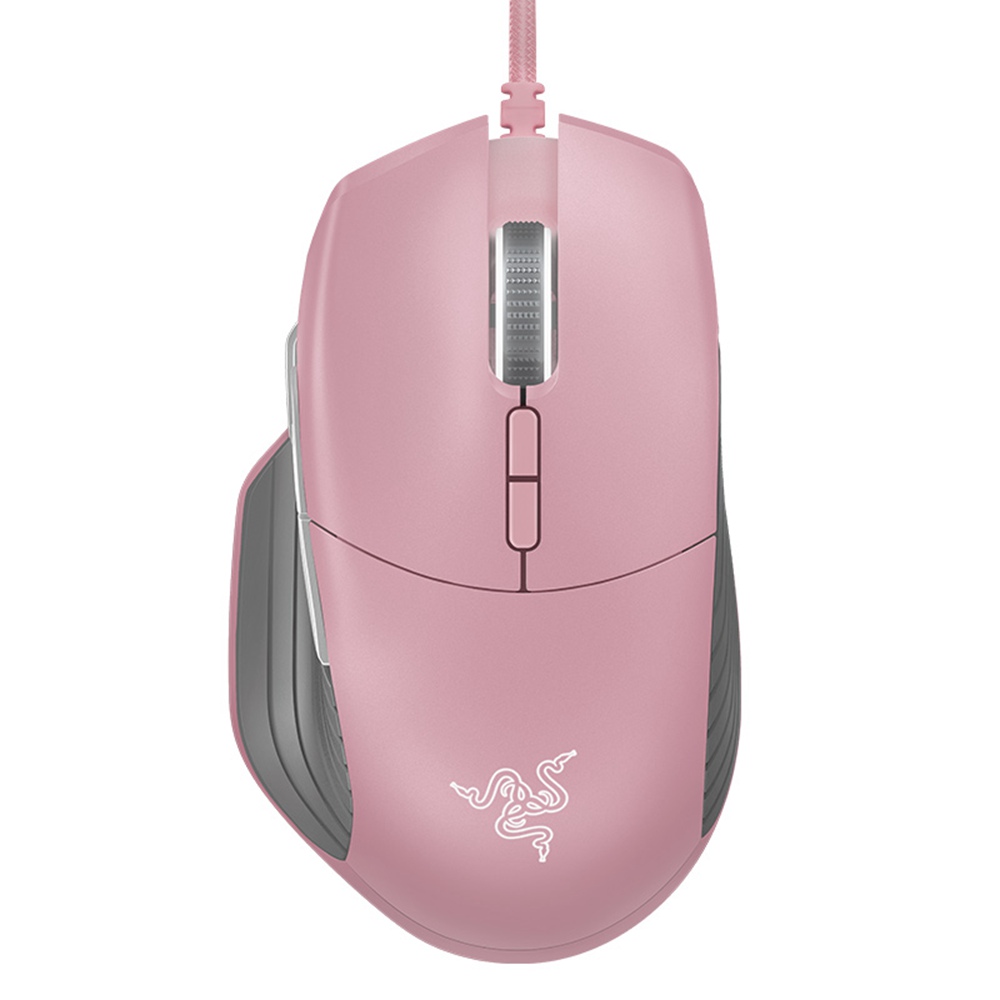 

Razer Basilisk Wired Mouse Chroma Enabled RGB FPS 16000 DPI Customizable Scroll Wheel Resistance Gaming - Quartz Pink